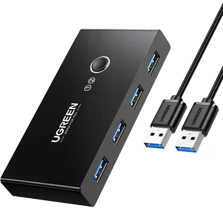 هاب سوئیچ USB یوگرین 4 پورت US216 مدل 30767 اورجینال و دارای گارانتی