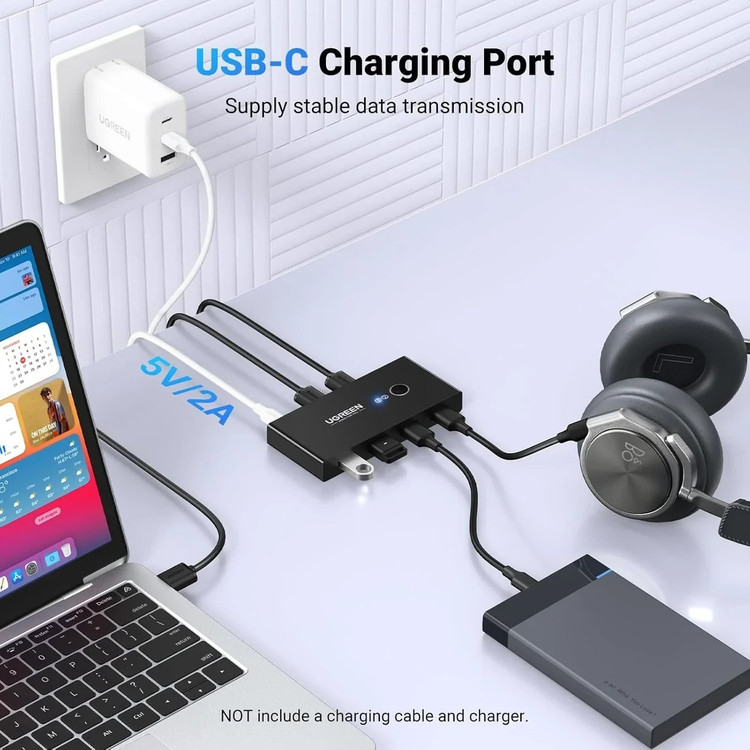 هاب سوئیچ USB یوگرین 4 پورت US216 مدل 30767 اورجینال و دارای گارانتی