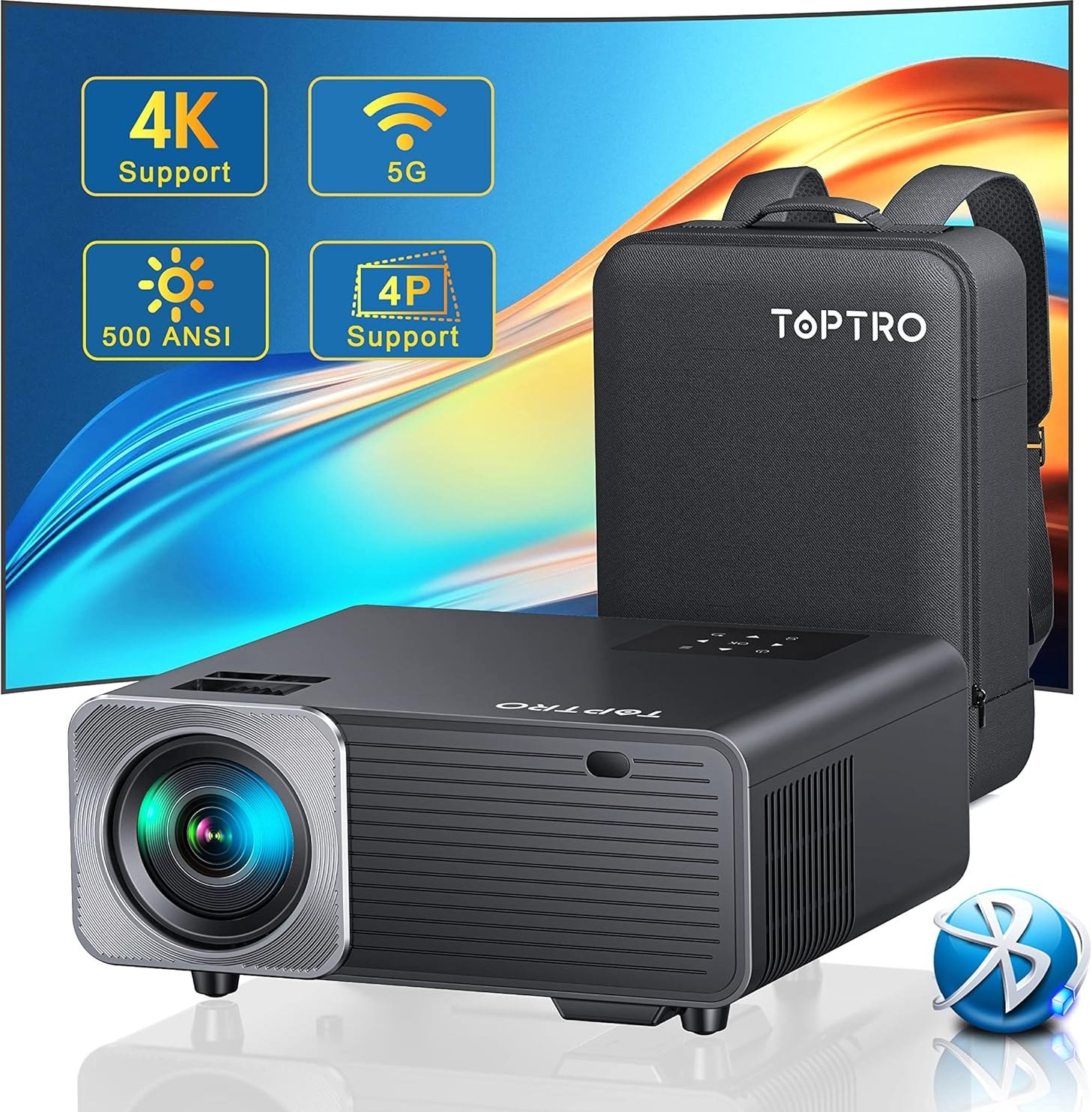 ویدیو پروژکتور سینمای خانگی تاپترو مدل TR22 | TOPTRO اورجینال و دارای گارانتی