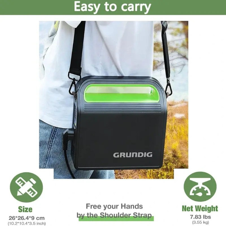 پاور استیشن GRUNDIG ظرفیت ۳۰۰ وات قابل حمل اورجینال و دارای گارانتی