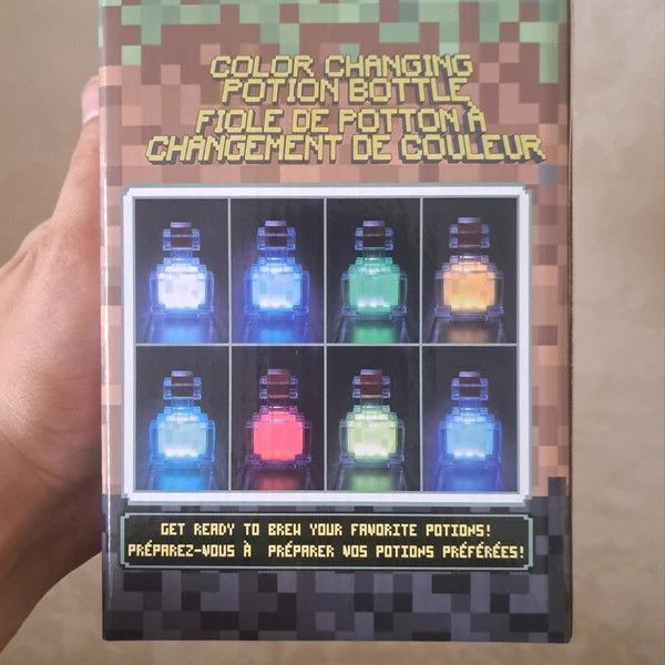 چراغ خواب پوشن معجون ماینکرافت 8 رنگ شارژی تایپ سی نور و کیفیت عالی سنسوری potion ماینکرفت minecraft
