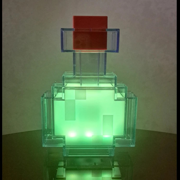 چراغ خواب پوشن معجون ماینکرافت 8 رنگ شارژی تایپ سی نور و کیفیت عالی سنسوری potion ماینکرفت minecraft
