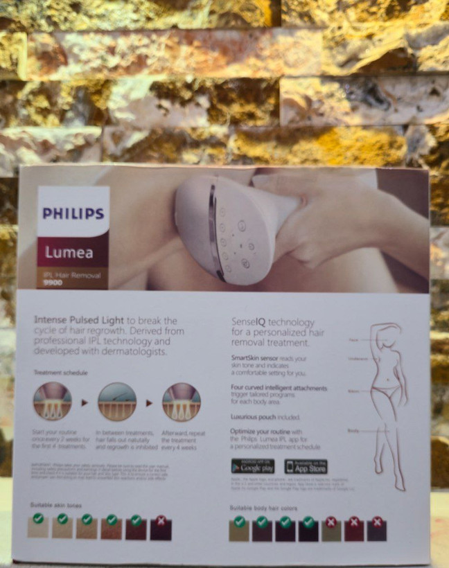 لیزر موی زائد فیلیپس لومیا مدل BRP958 سری 9900 philips اورجینال و دارای گارانتی