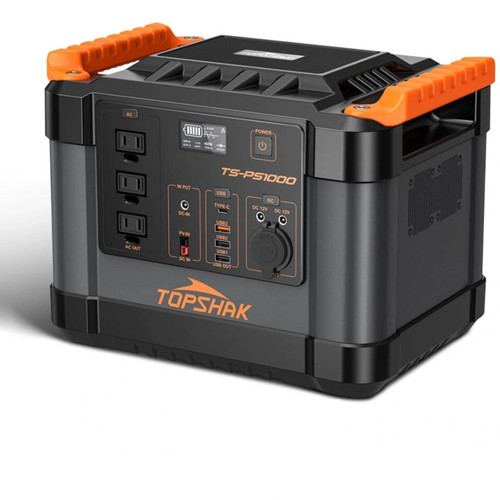 پاور استیشن TOPSHAK مدل TS-PS1200 ظرفیت ۱۲۰۰ وات قابل حمل اورجینال و دارای گارانتی