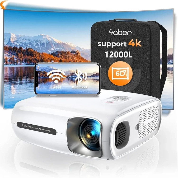 پروژکتور یابر مدل Pro V7 ظرفیت ۱۲۰۰۰ لومن اورجینال و دارای گارانتی