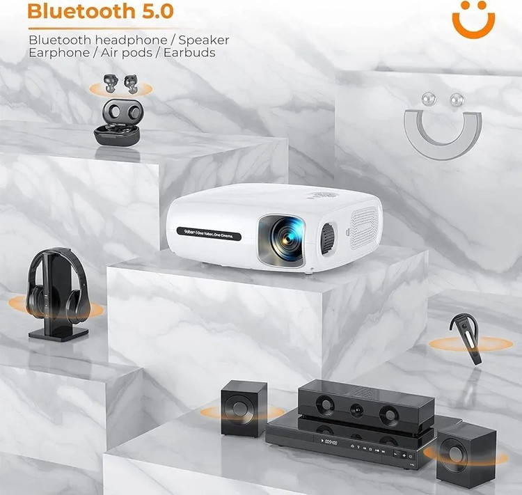 پروژکتور یابر مدل Pro V7 ظرفیت ۱۲۰۰۰ لومن اورجینال و دارای گارانتی