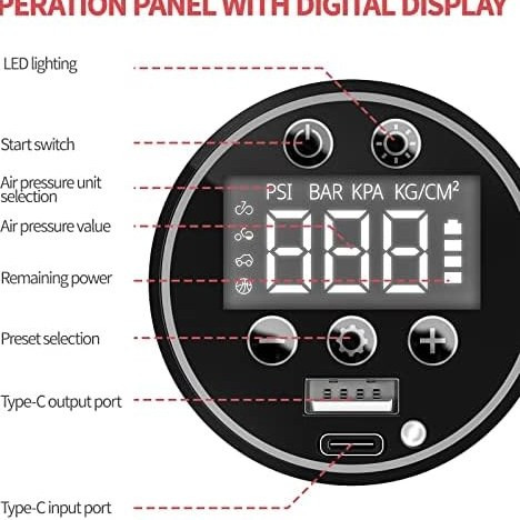 کمپرسور هوای بی سیم قابل حمل ZOVHYYA 150PSI اورجینال و دارای گارانتی