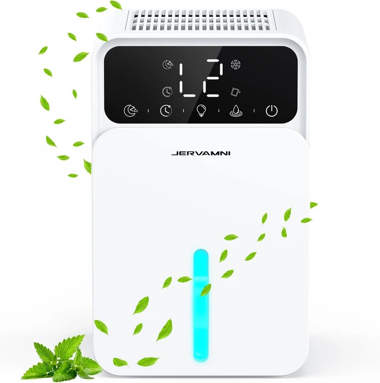رطوبت‌گیر بی‌صدای JERVAMNI با حالت خواب و نور هفت رنگ اورجینال و دارای گارانتی
