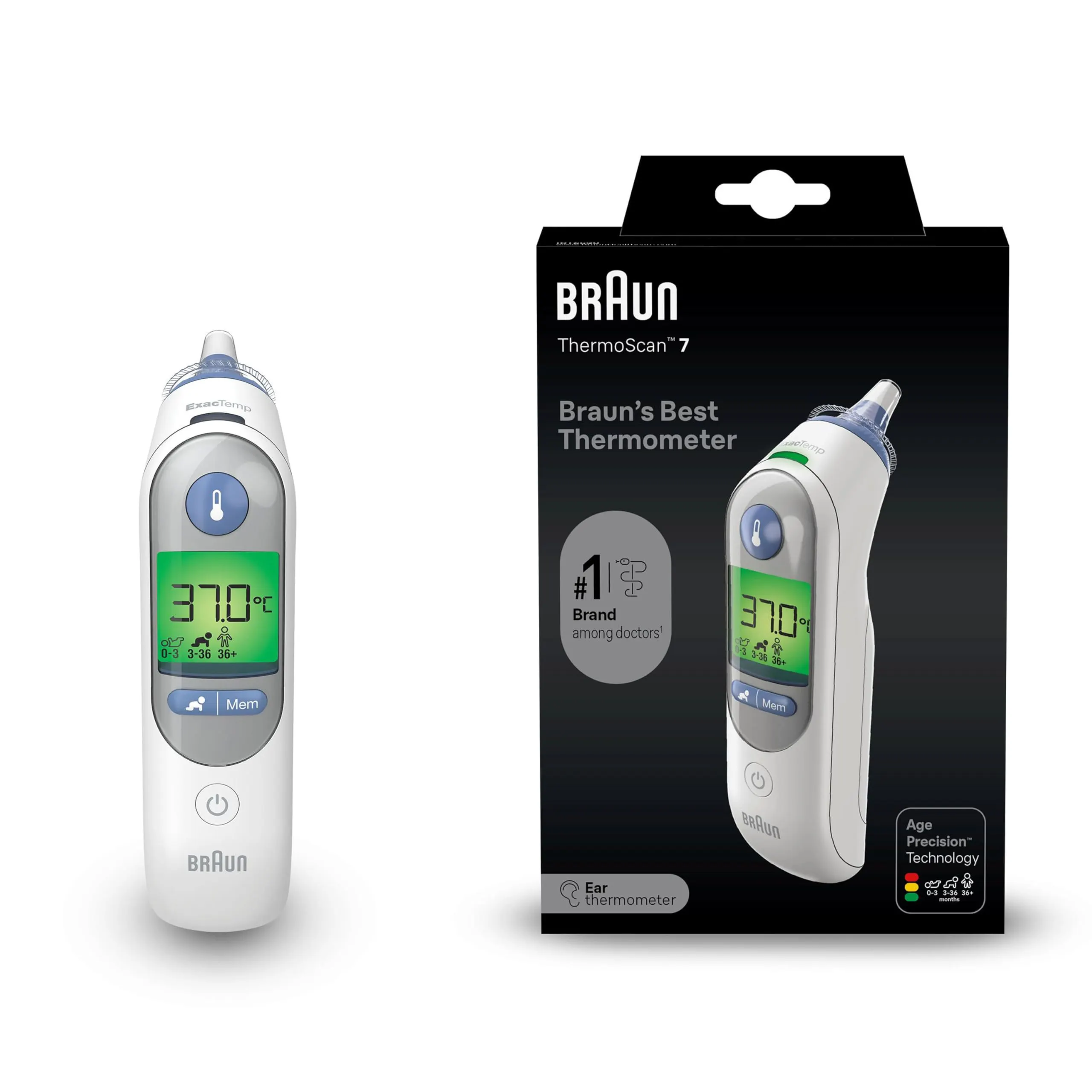 تب سنج گوش براون اصلی Braun ThermoScan 7 IRT6520 اورجینال و دارای گارانتی