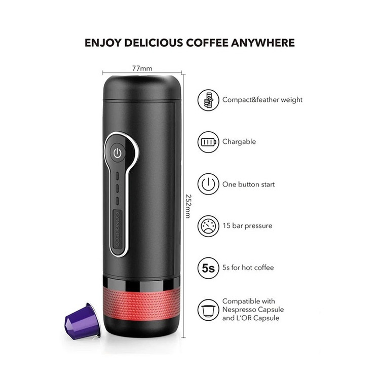 اسپرسوساز شارژی کان کیوکو مدل COCP010 اورجینال و دارای گارانتی