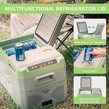 یخچال مسافرتی آلپیکول مدل XD55 ظرفیت ۳۸ لیتر دو درب اورجینال و دارای گارانتی