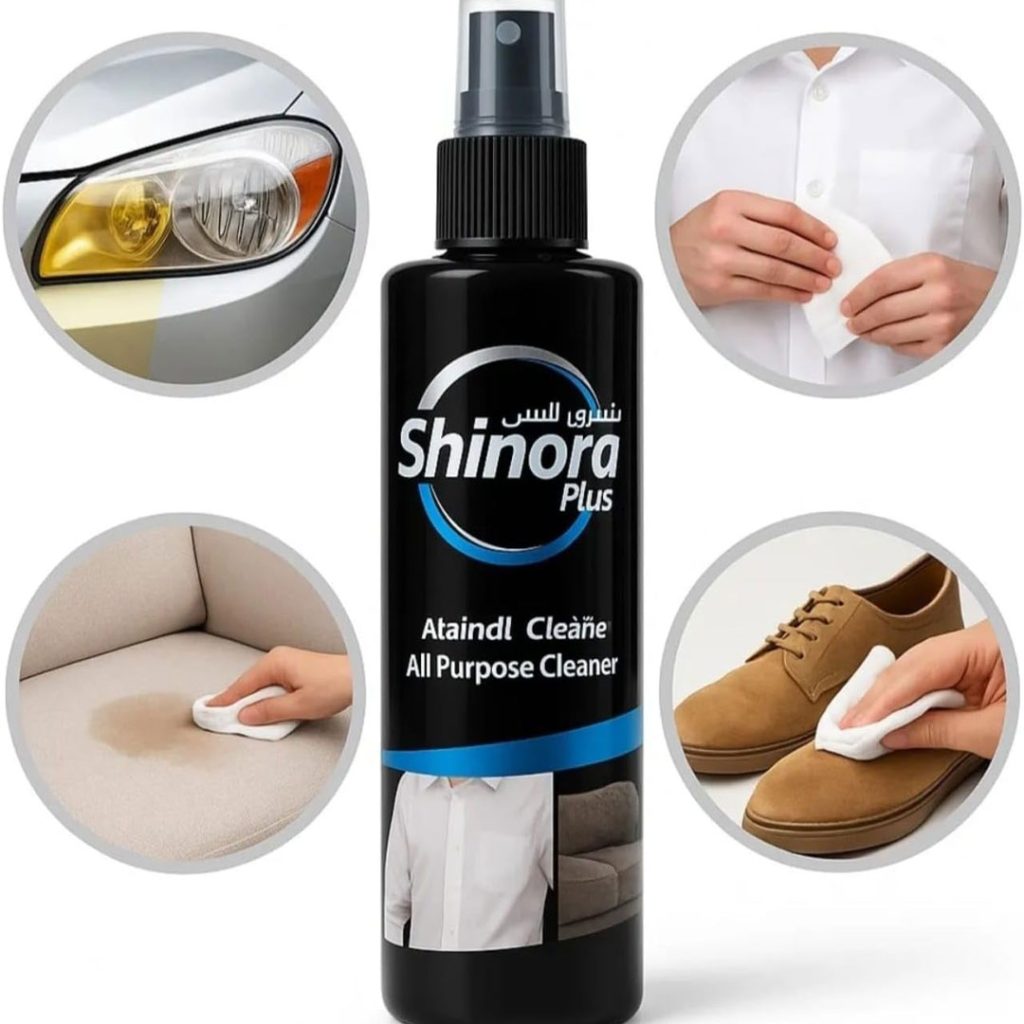 اسپری لکه بر سفید کننده و بازسازی کننده چراغ خودرو shinora
