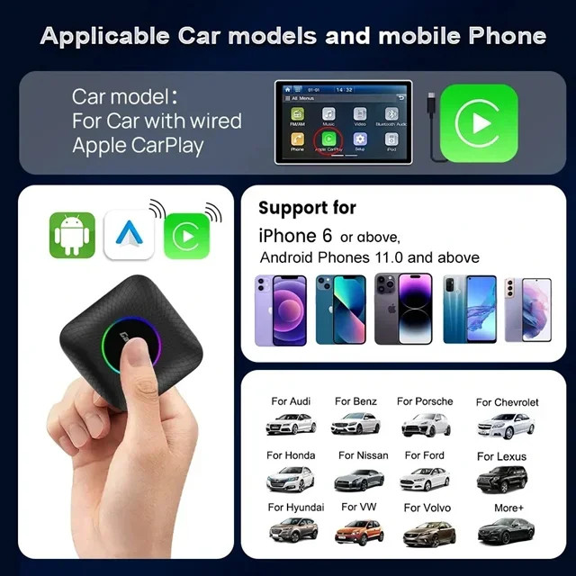 اندروید باکس CarlinKit Tbox تبدیل CarPlay به اندروید(کارپلی)|اصالت کالا