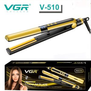 اتو مو حرفهای وی جی آر مدل V-510 با قابلیت تنظیم دمای هوشمند | مراقبت کامل از مو اورجینال