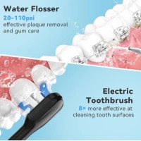 ست مسواک برقی و واترجت دندان H2ofloss مدل BT-02 و HF-6 دارای گارانتی و ضمانت اصالت کالا