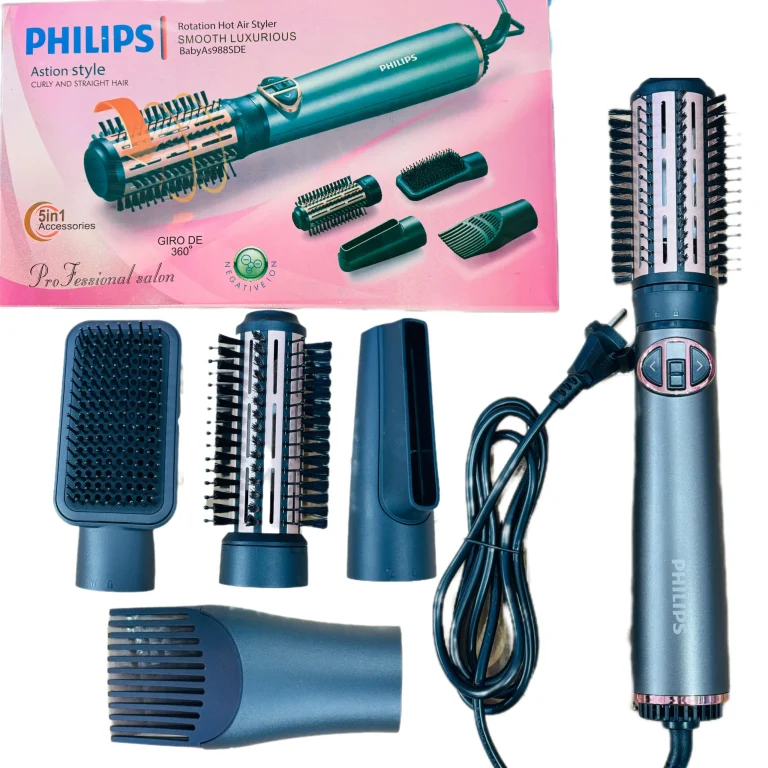 سشوار چرخشی حرفه ای/اورجینال فیلیپس 5پنج کاره مدلBabyAs988SDE