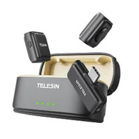 میکروفون یقهای بیسیم TELESIN اورجینال مدل P5-MCP-01 دارای ضمانت اصالت کالا