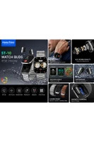 ساعت هوشمند هاینونکو ایرپاد دار اورجینال صفحه آمولد WATCH BUDS ST-10 WATERPROOF