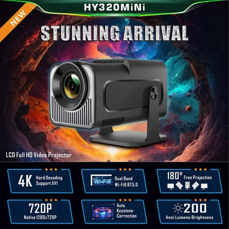 ویدئو پروژکتور 4K مدل HY320 Android