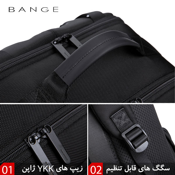 کوله پشتی مسافرتی لپ تاپ ضدآب ۱۵.۶ اینچ بنج BG-G61 اصلی