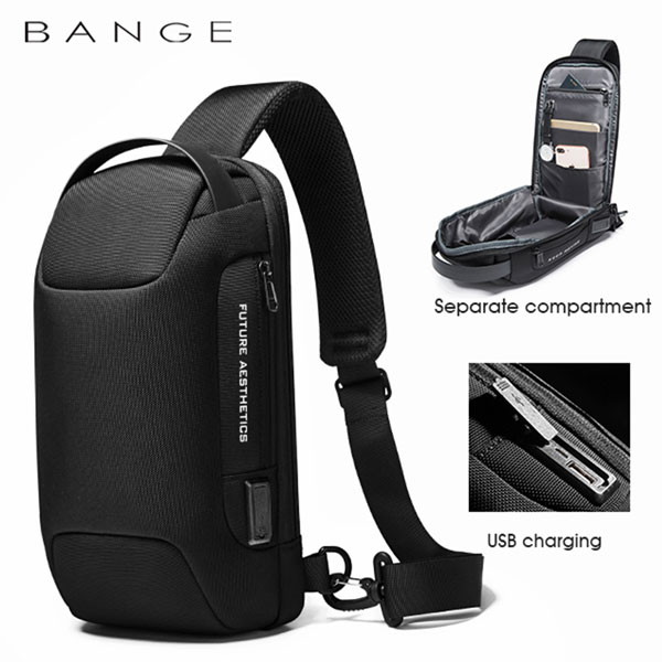 کیف کراس بادی ضدآب USB دار بنج BG-22085 اصلی