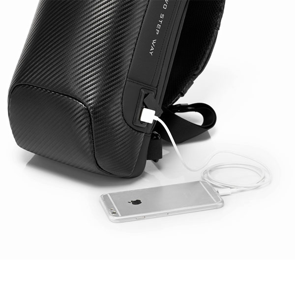 کیف کراس بادی فیبرکربن USB دار ضد سرقت بنج BG-22085PLUS اصلی همراه با گارانتی