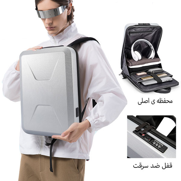 کوله لپ تاپ ضدسرقت ضدآب ۱۵.۶ اینچ بنج BG-2839 اورجینال همراه با گارانتی