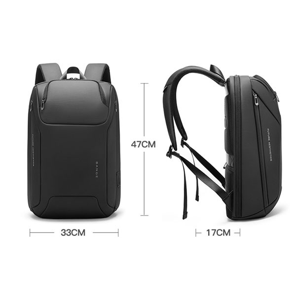 کوله لپ تاپ USB دار ۱۵.۶ اینچ بنج BG-7802 دارای گارانتی و ضمانت اصالت کالا