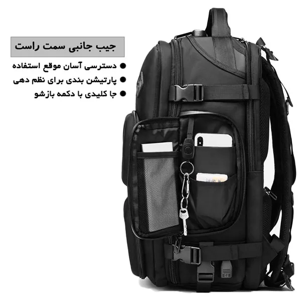 کوله مسافرتی ضدآب ۱۷ اینچ اوزوکو OZUKO-9309L دارای گارانتی