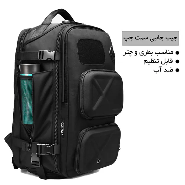 کوله مسافرتی ضدآب ۱۷ اینچ اوزوکو OZUKO-9309L دارای گارانتی