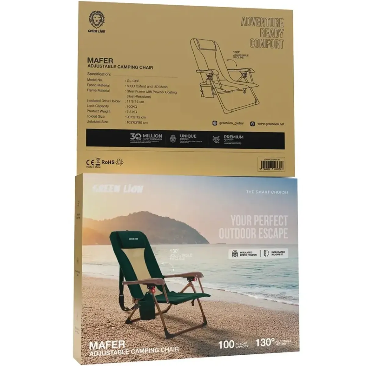 صندلی کمپینگ مدل GNMADCHAIR گرین لاین اورجینال همراه با گارانتی