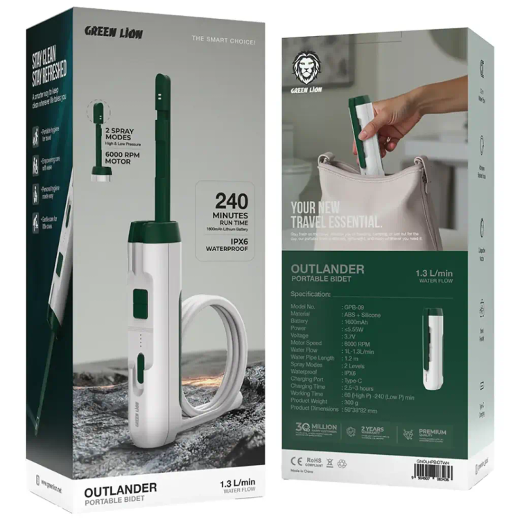 بیده مسافرتی گرین لاین مدل GNOLHPBIDT باتری 1600 میلیآمپر اصل همراه با گارانتی