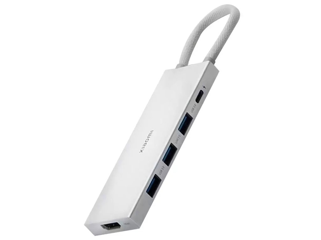 هاب 5 پورت USB-C شیائومی مدل XMDS05YM جنس آلیاژ آلومینیوم دارای ضمانت اصالت کالا