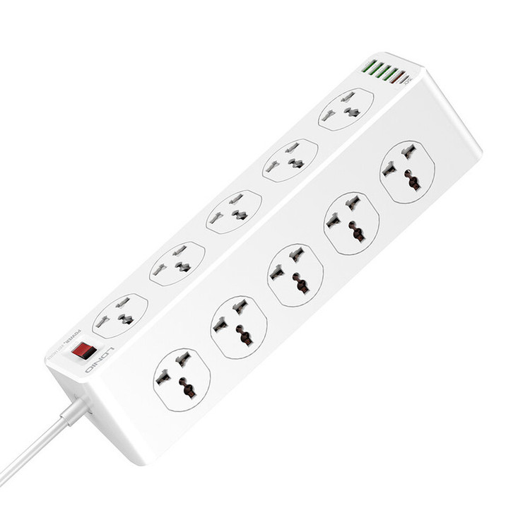 چند راهی برق و شارژر مدل SC10610C ال دینیو دارای گارانتی و ضمانت اصالت کالا