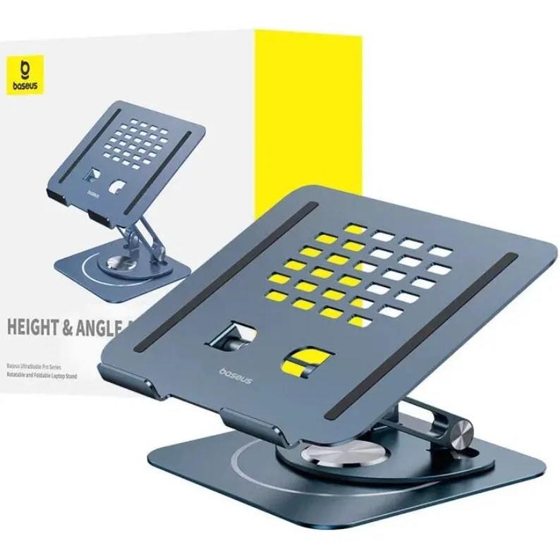 پایه لپ تاپ فلزی تاشو بدنه آلیاژ آلومینیوم بیسوس مدل BS-HP017 اورجینال همراه با گارانتی