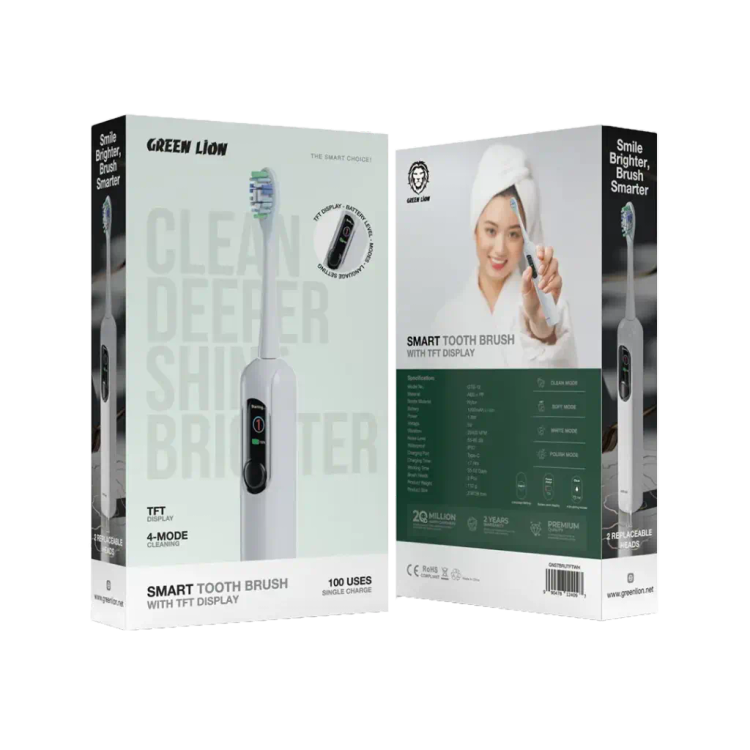 مسواک هوشمند 1.8 وات گرین لاین مدل GNSTBRUTFT اصل همراه با گارانتی