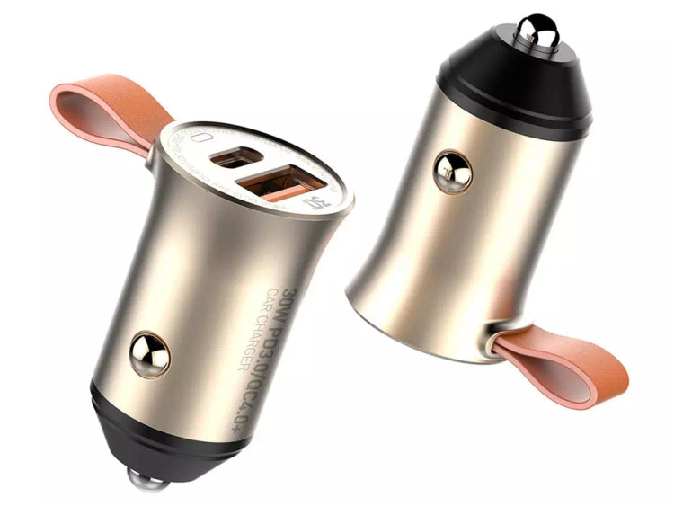 شارژر فندکی فست شارژ تایپ سی ماشین 30 وات مدل C509Q ال دینیو اصل