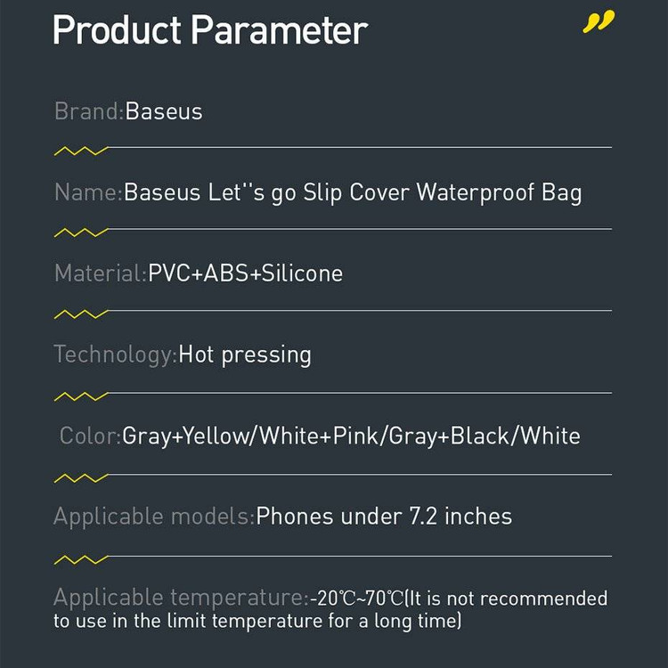 کاور ضد آب بیسوس مدل PC029 دارای ضمانت اصالت کالا