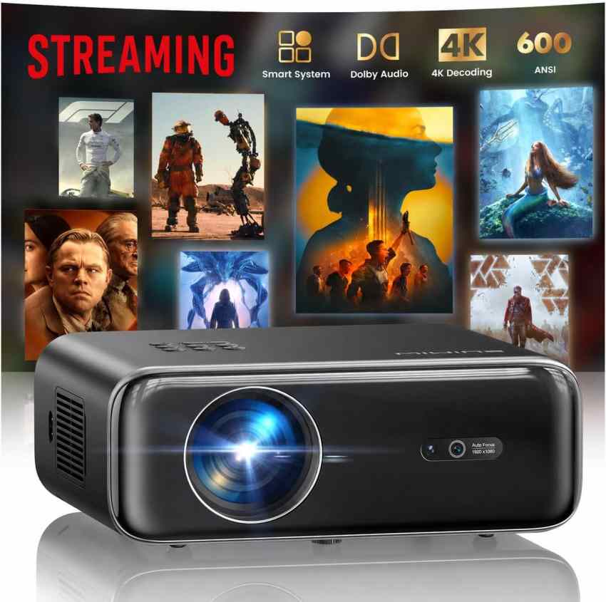 پروژکتور خانگی Full HD ویمیوس مدل P62 Pro با روشنایی 600 ANSI لومن و درگاه HDMI و USB دارای گارانتی