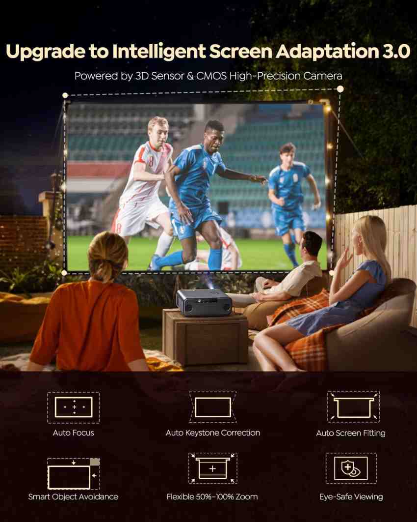 پروژکتور خانگی Full HD ویمیوس مدل P62 Pro با روشنایی 600 ANSI لومن و درگاه HDMI و USB دارای گارانتی