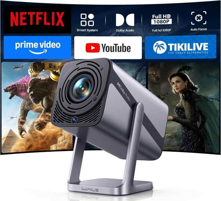 پروژکتور اندرویدی 1080p آیویمیوس مدل S29 با Wi-Fi 6 دارای گارانتی