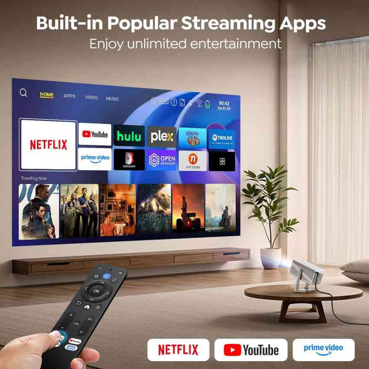 پروژکتور اندرویدی TOPTRO مدل TP1 با کیفیت Full HD و صدای Dolby اصل همراه با گارانتی