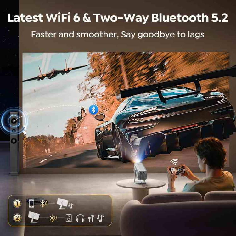 پروژکتور اندرویدی TOPTRO مدل TP1 با کیفیت Full HD و صدای Dolby اصل همراه با گارانتی