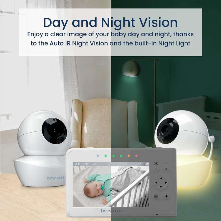 پیجر تصویری کودک Babysense مدل V43 با نمایشگر 4.3 اینچ دارای گارانتی و ضمانت اصالت کالا