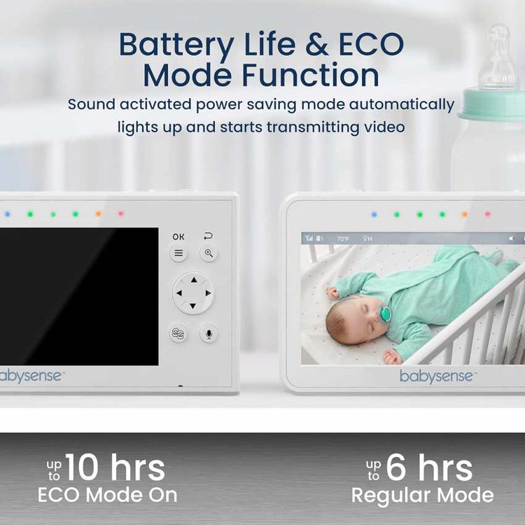 پیجر تصویری کودک Babysense مدل V43 با نمایشگر 4.3 اینچ دارای گارانتی و ضمانت اصالت کالا