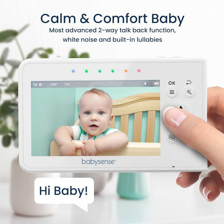 پیجر تصویری کودک Babysense مدل V43 با نمایشگر 4.3 اینچ دارای گارانتی و ضمانت اصالت کالا