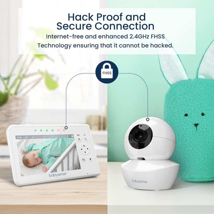 پیجر تصویری کودک Babysense مدل V43 با نمایشگر 4.3 اینچ دارای گارانتی و ضمانت اصالت کالا