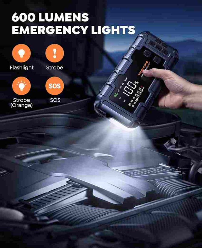 جامپ استارتر 8000 آمپر و کمپرسور باد 160 PSI ترکیور مدل Beta07 اورجینال همراه با گارانتی