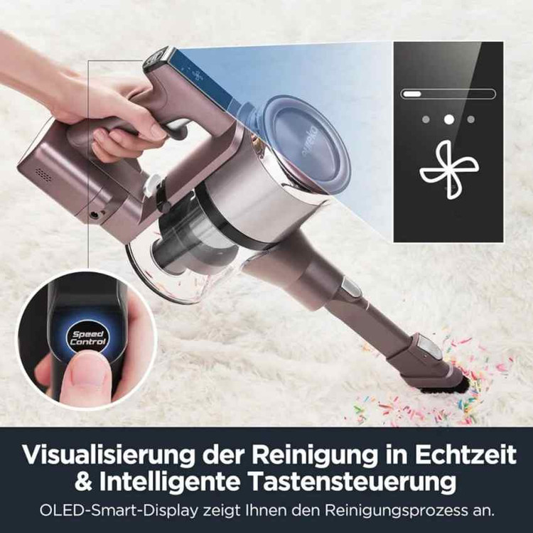 جاروبرقی شارژی Eureka مدل AK10 Pro وارداتی همراه با گارانتی