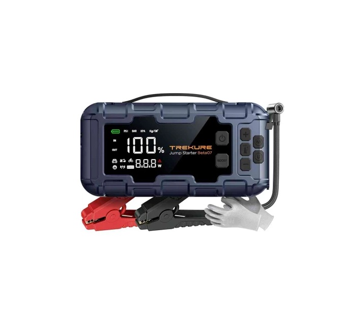 جامپ استارتر 8000 آمپر و کمپرسور باد 160 PSI ترکیور مدل Beta07 اورجینال همراه با گارانتی